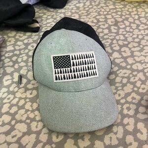 Men's Two-Tone Grey & Black Trucker Cap with Patch